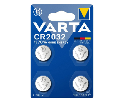 Bateria lub akumulatorek VARTA Litowe Baterie Pastylkowe CR2032 (4 szt.) 6032101404